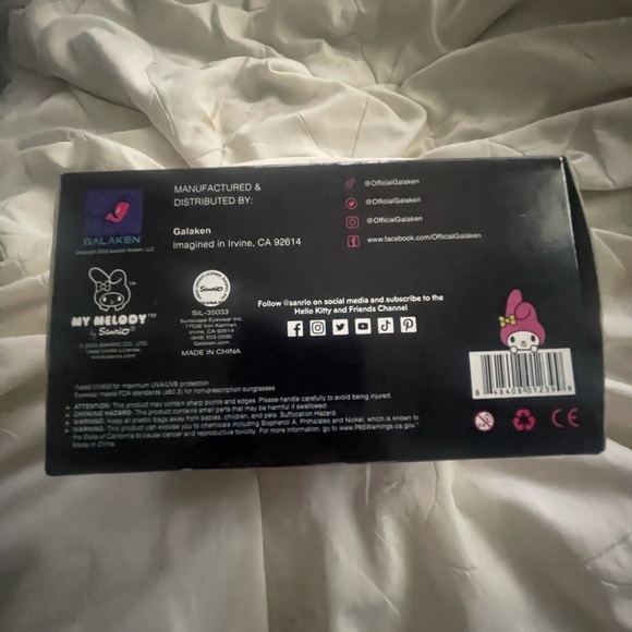 Sanrio My Melody Portrait Rectangle Frame Sunglasses - Picture 2 of 6